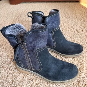 Eric Michael Black and Gray Ankle Boots